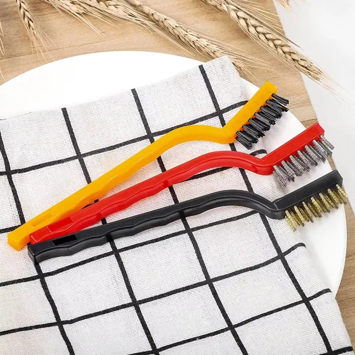 3vnt. Metalinių šepetėlių rinkinys