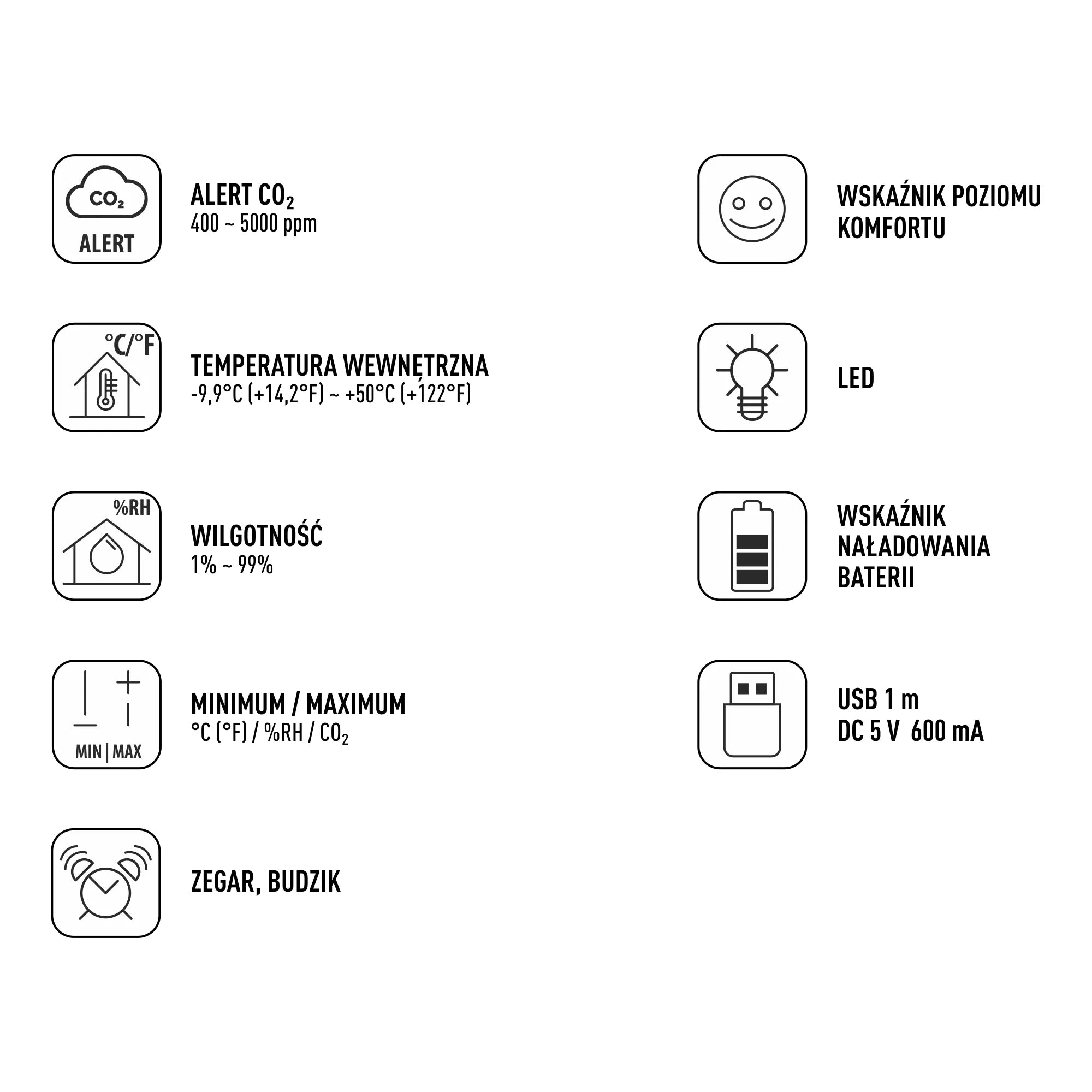 Daugiafunkcis oro kokybės jutiklis