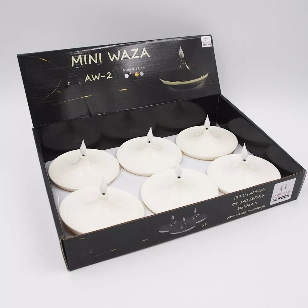 Dekoratyvinė LED žvakė „Mini Waza“ (AW-2), balta