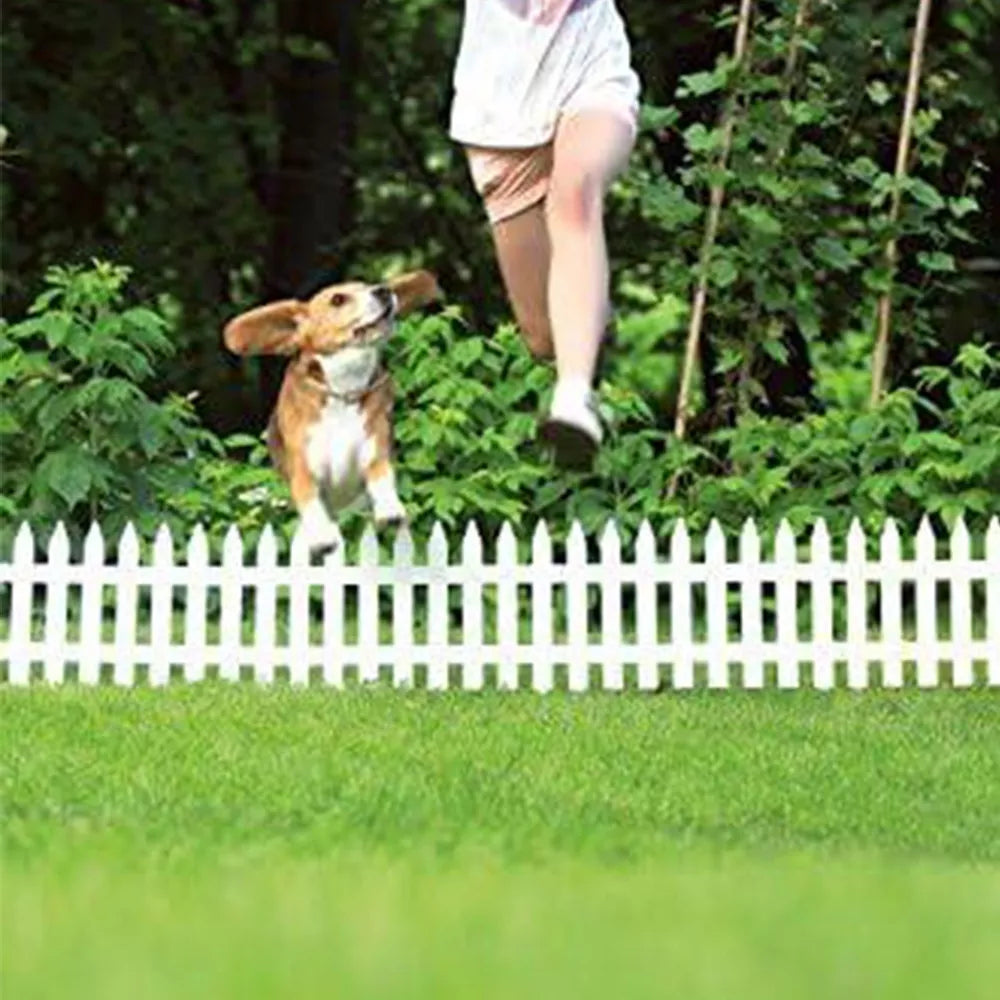 Dekoratyvinė plastikinė sodo tvorelė „Garden Classic“ 3,5 m (balta)