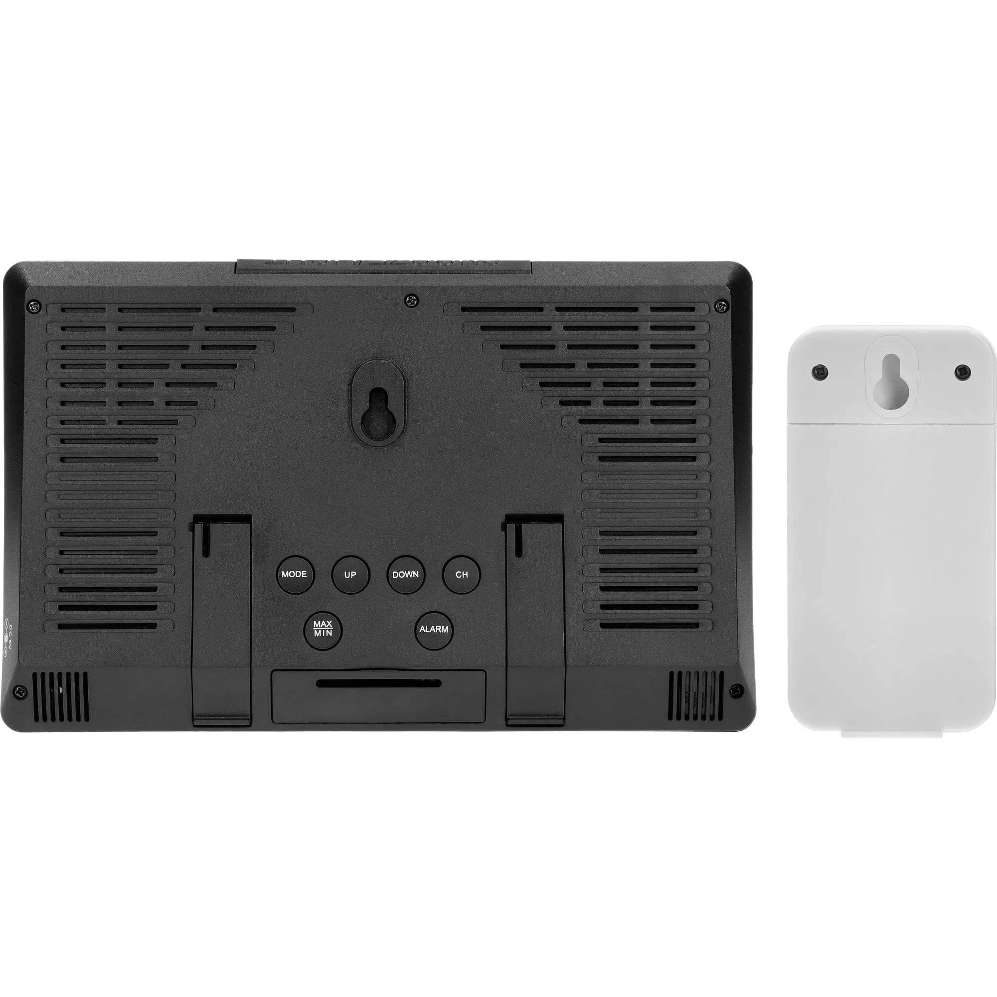 Elektroninė oro stotis - bevielė, su jutikliu, juoda