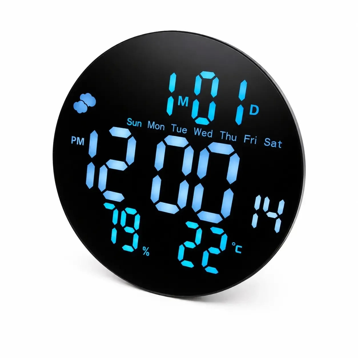 Elektroninis laikrodis su data ir termometru TR2250H