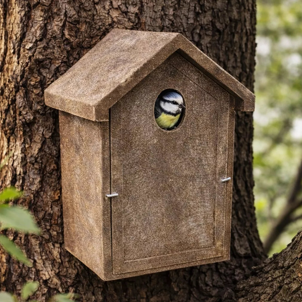 Inkilas paukščiams iš polimermedžio su 3 cm. skyle