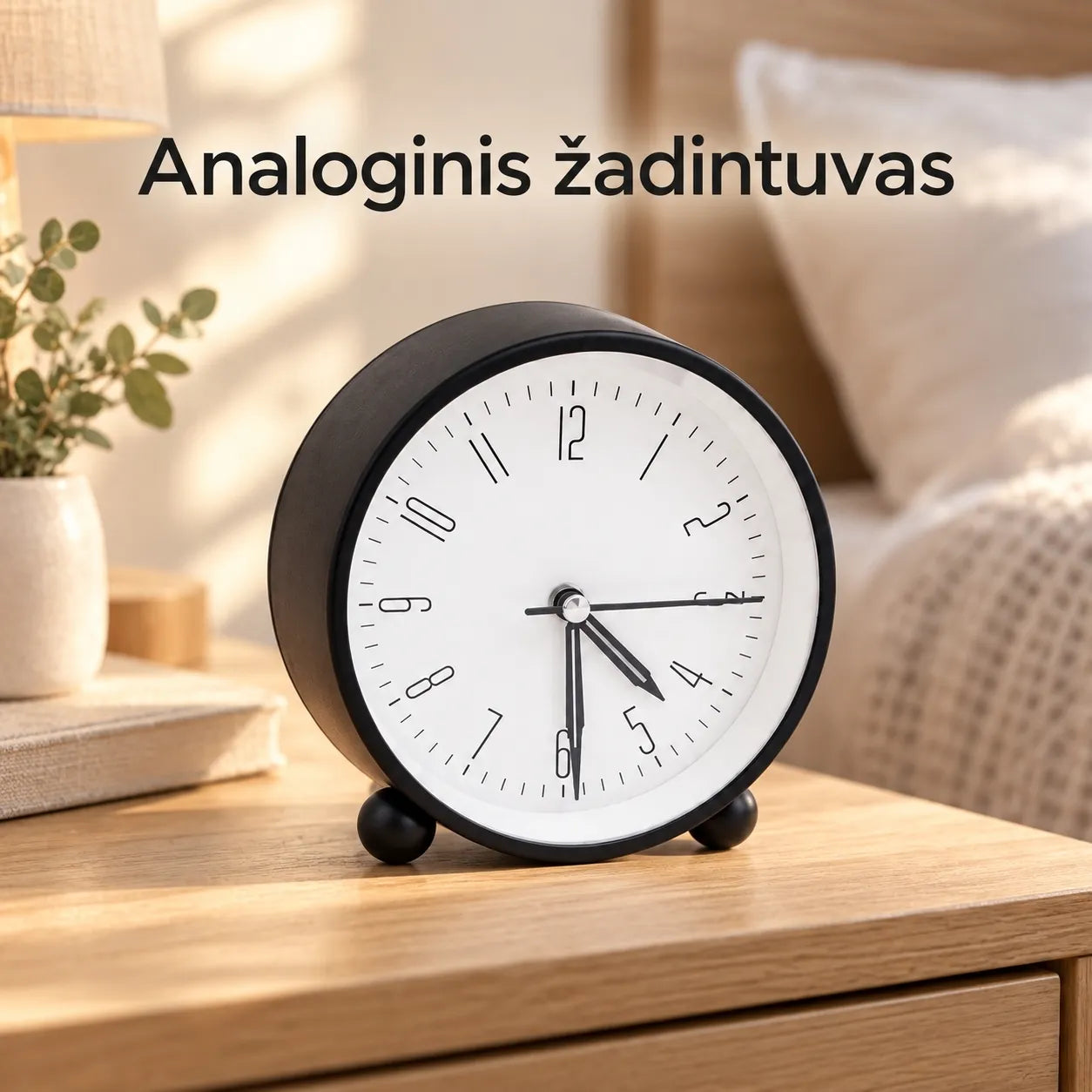 Klasikinis laikrodis su varpeliais TR2250A