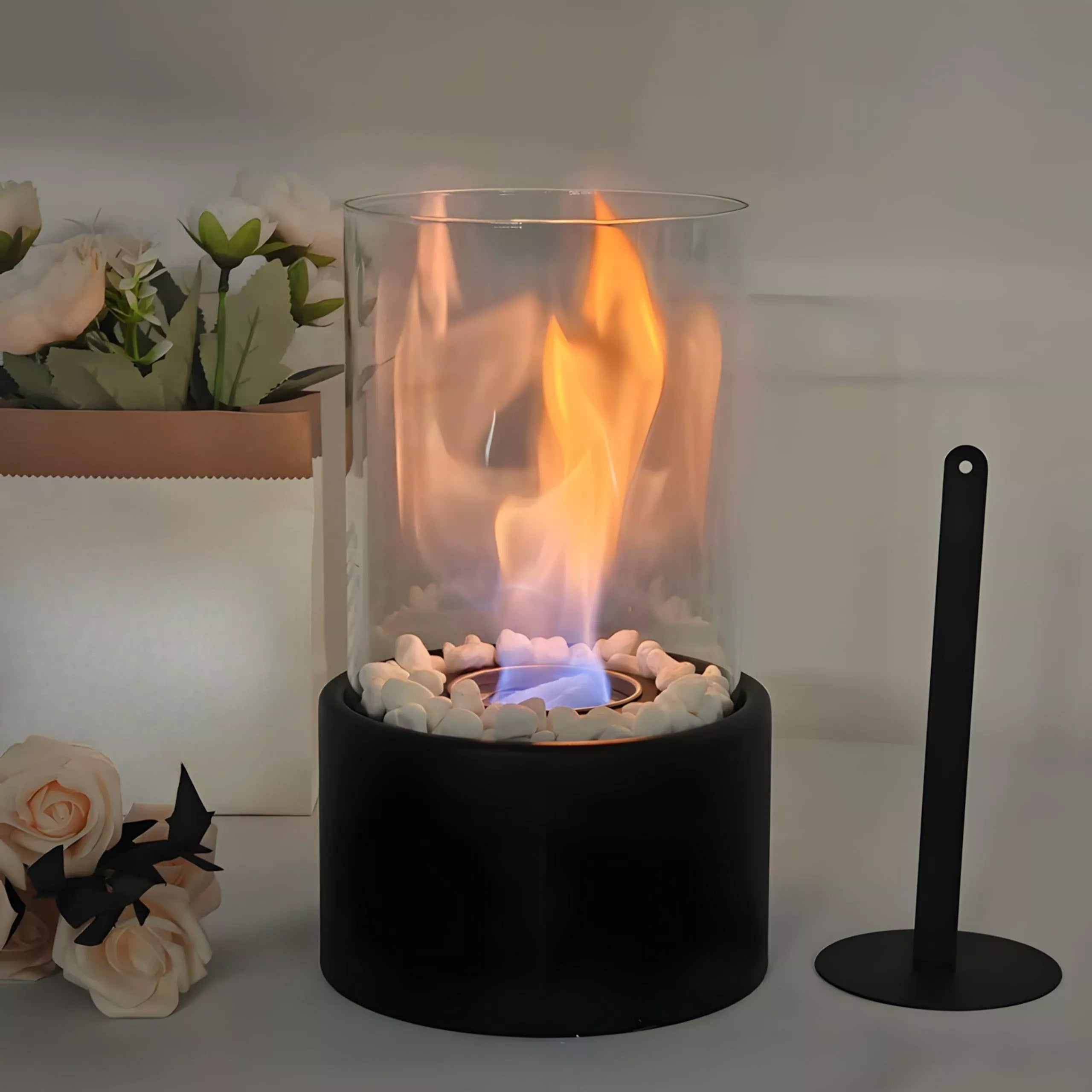 Laisvai pastatomas biokuro židinys