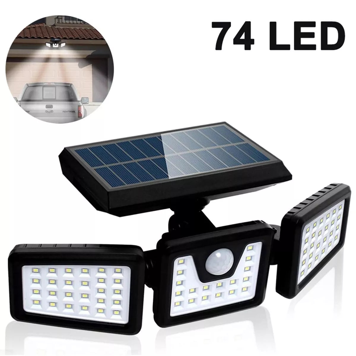 LED šviestuvas su saulės baterija iš EKSPOZICIJOS