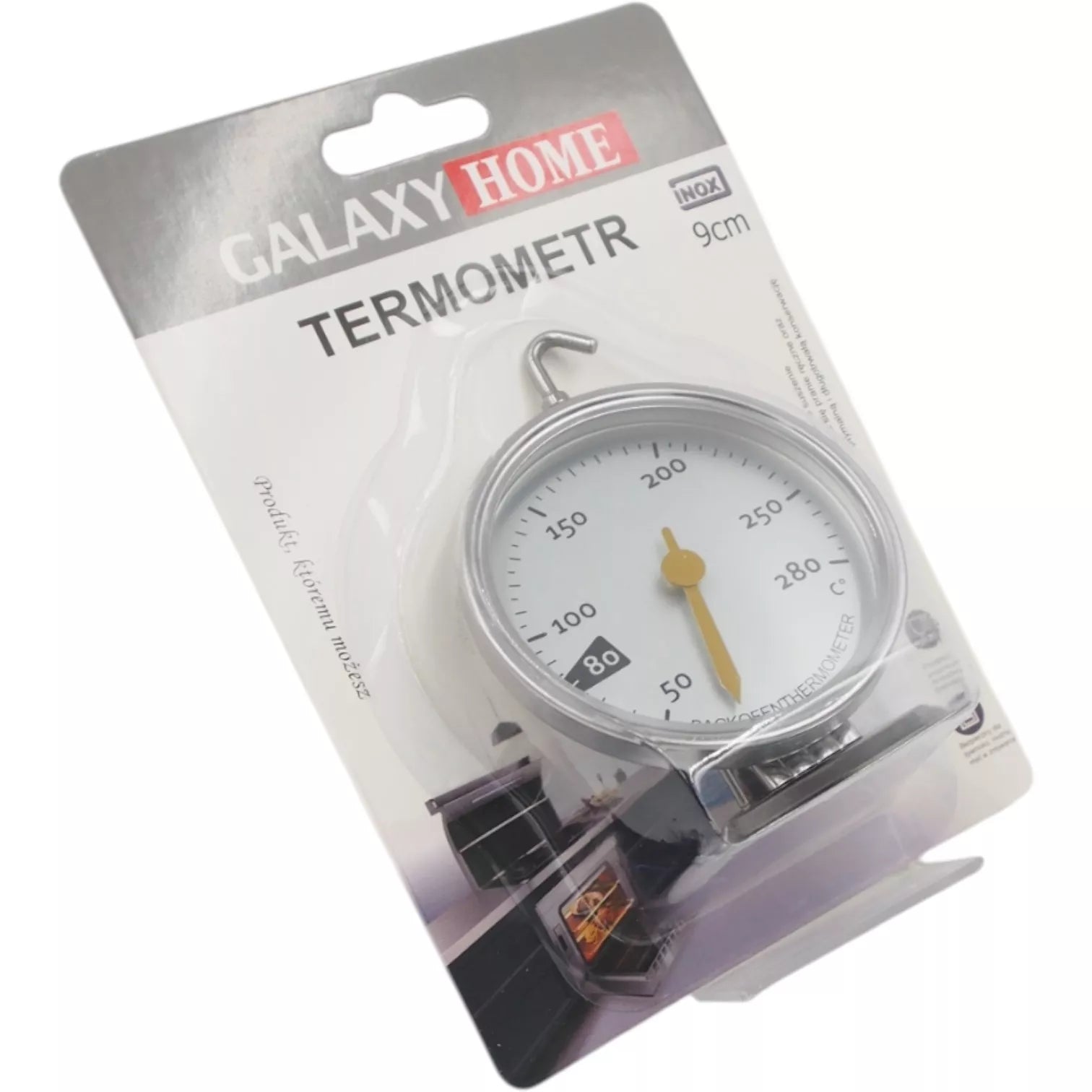 Orkaitės termometras „Galaxy Home“ (INOX, 9 cm)