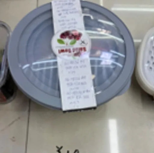 Plastikinių maisto laikymo indelių rinkinys su dangteliais 4 vnt.
