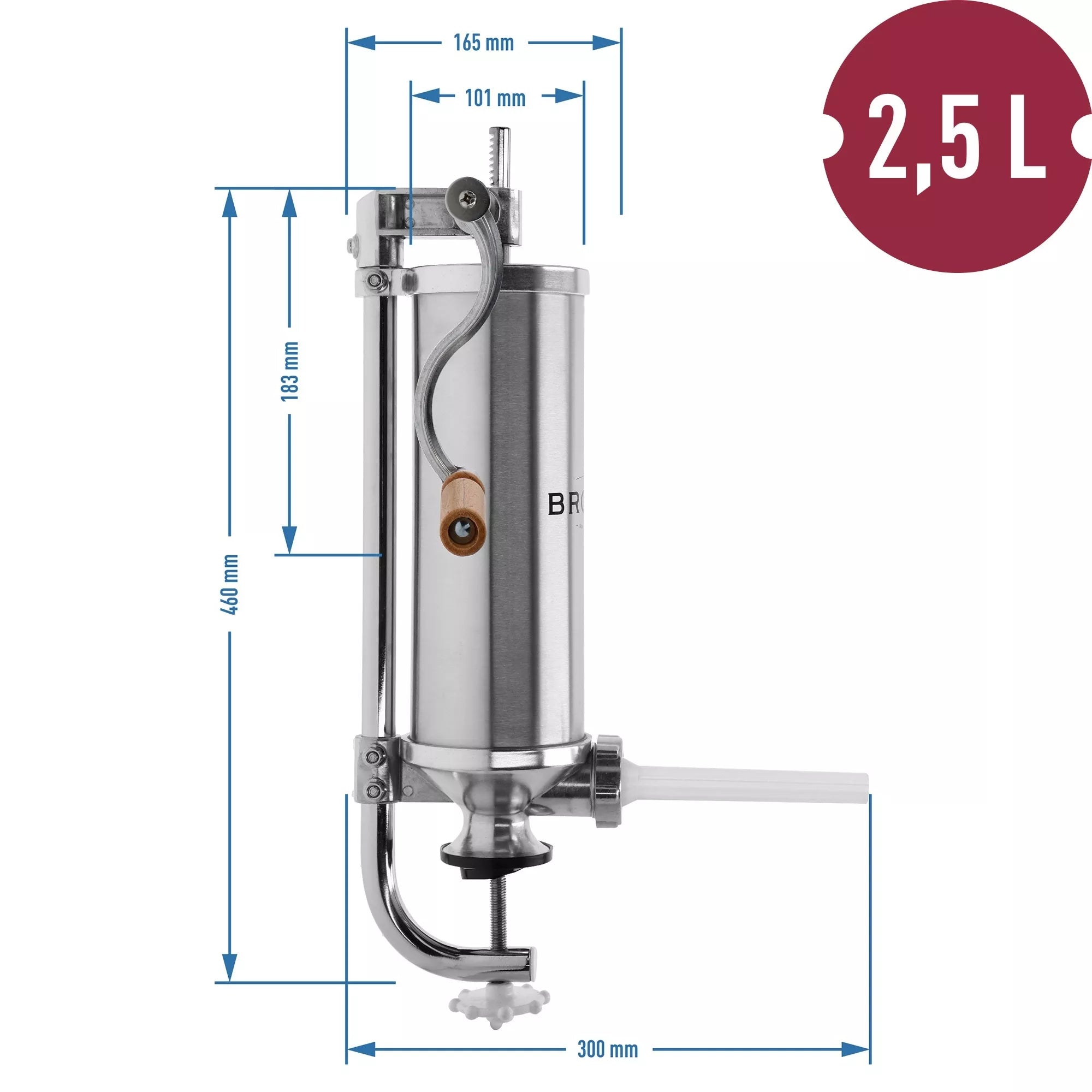 Rankinis vertikalus kimštuvas 2,5kg