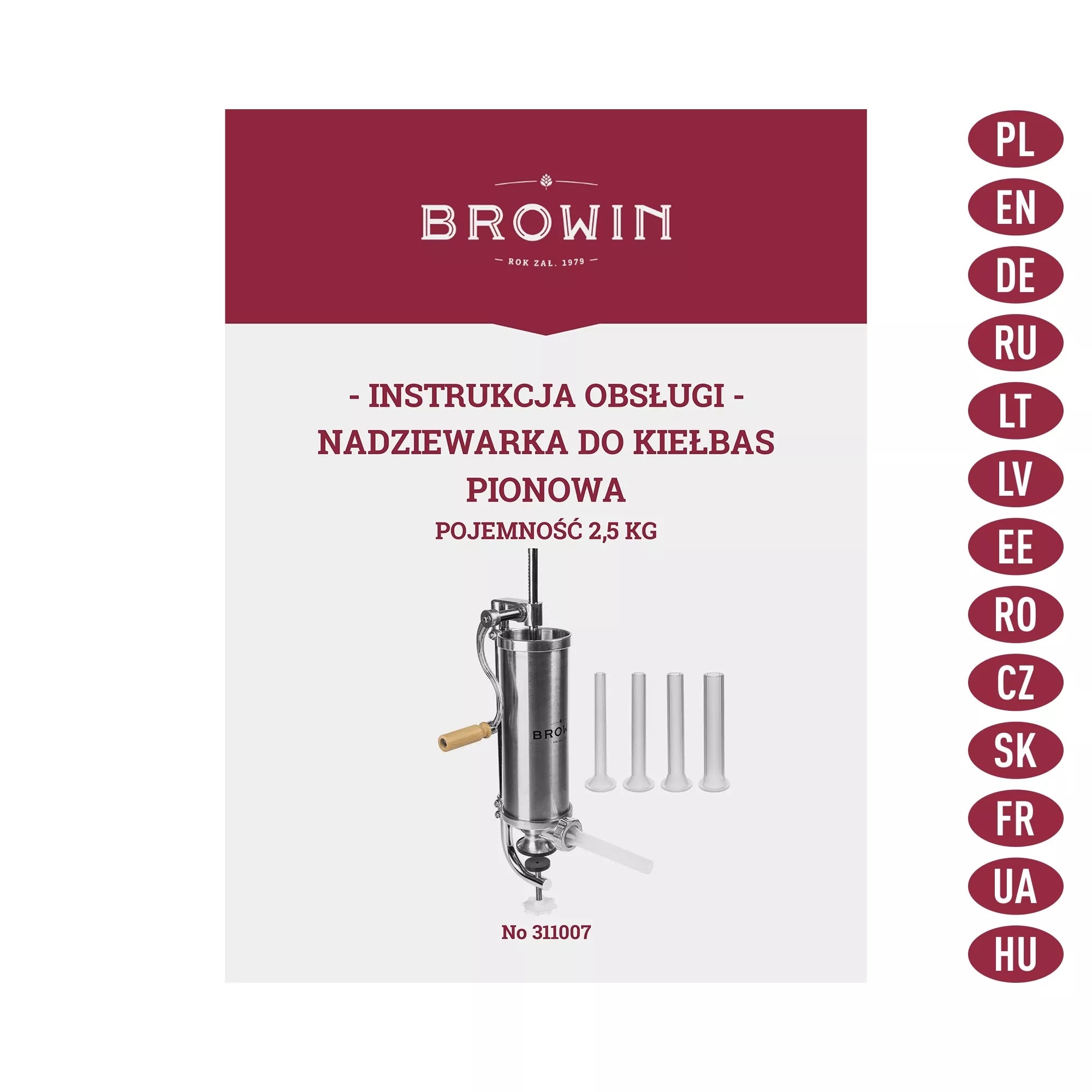 Rankinis vertikalus kimštuvas 2,5kg