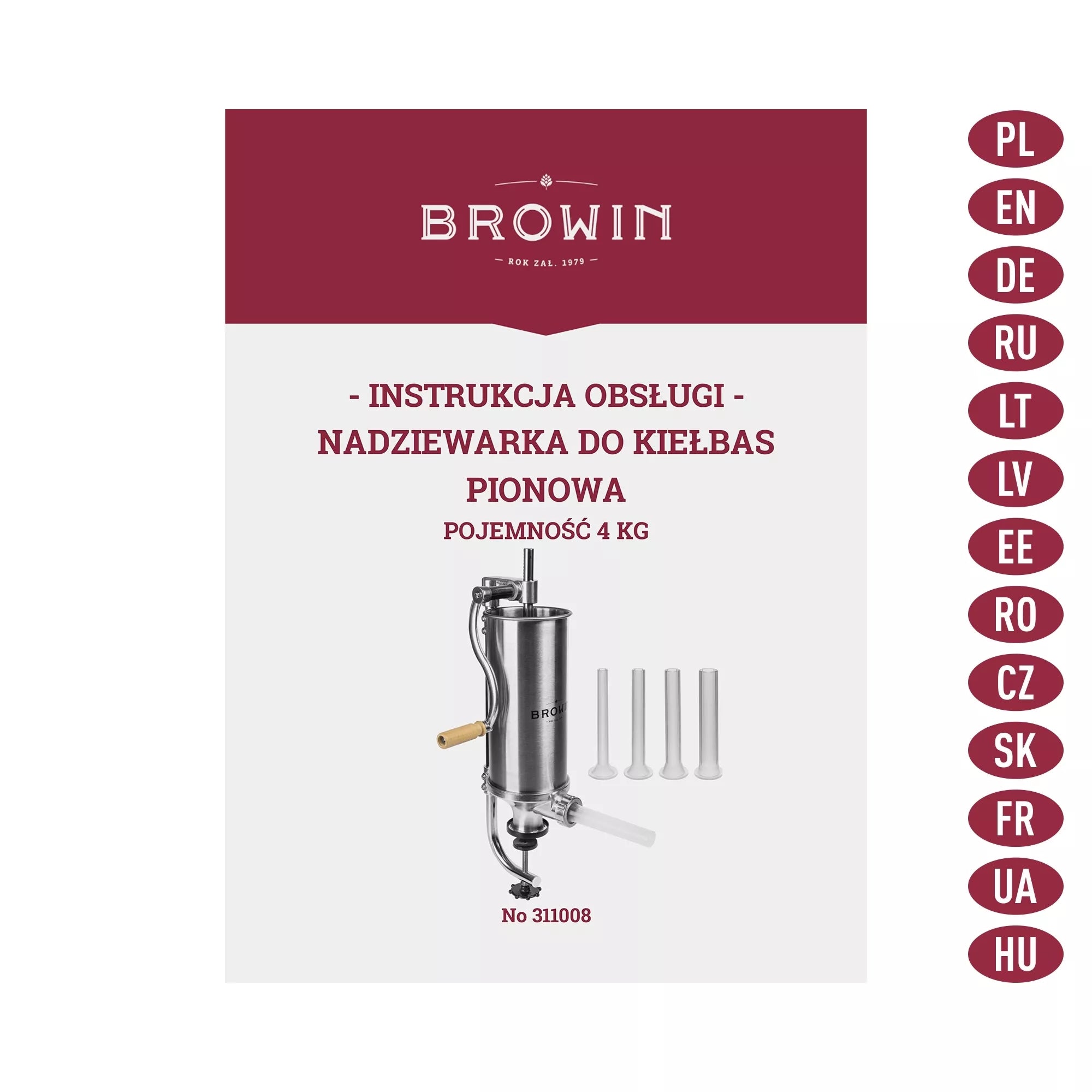 Rankinis vertikalus kimštuvas 4kg