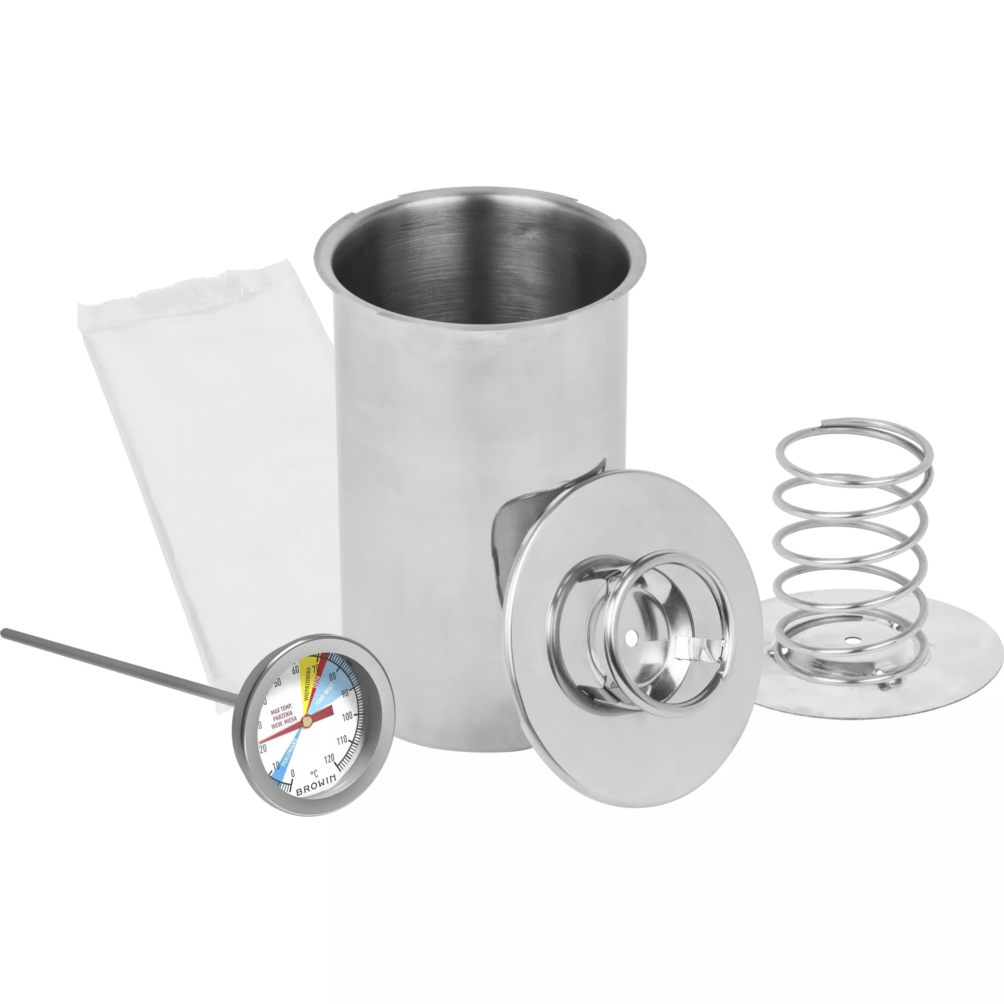 Slėginė kumpio viryklė 1,5 kg su termometru ir maišeliais