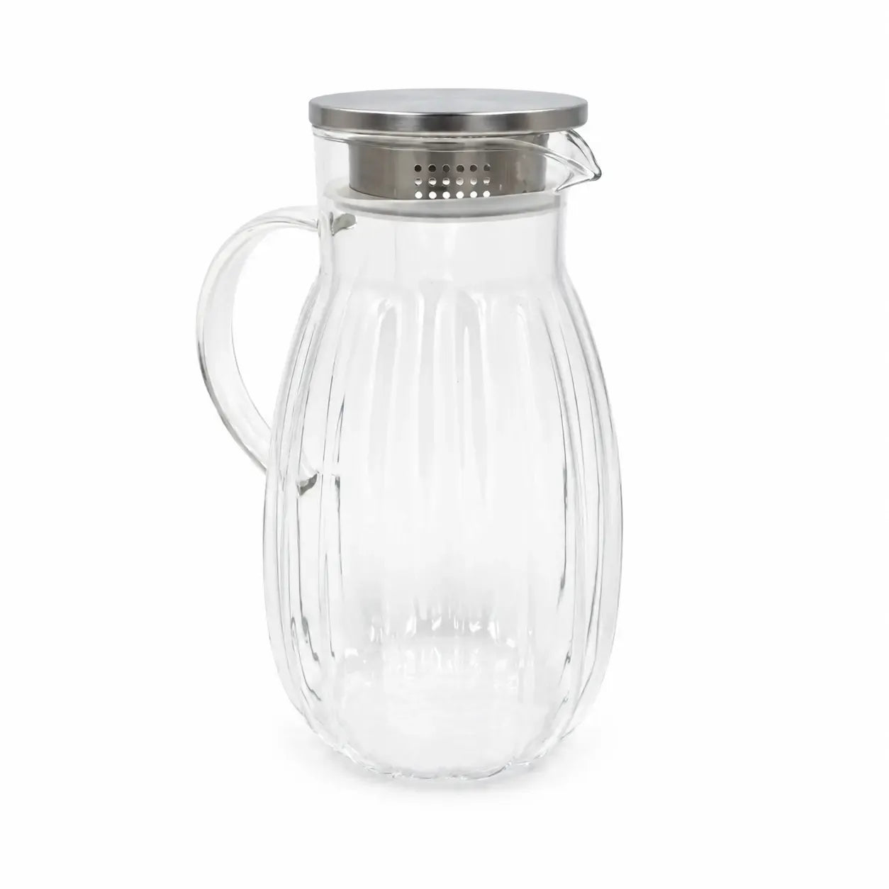 Stiklinis ąsotis su metaliniu dangteliu 1800 ml