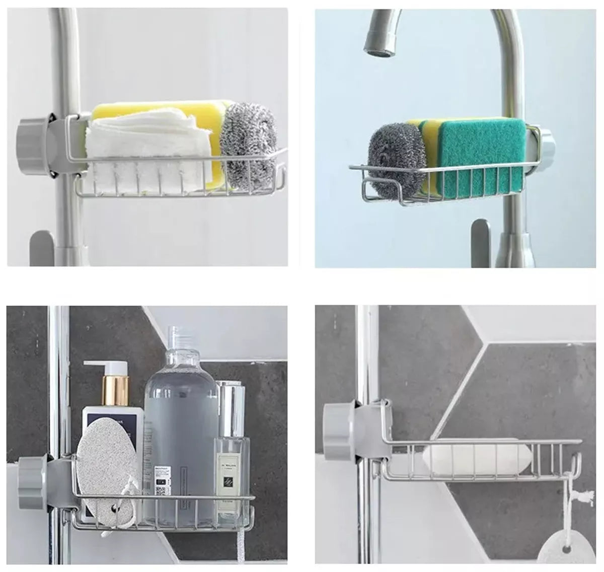 Universalus laikiklis skirtas pakabinti prie čiaupo