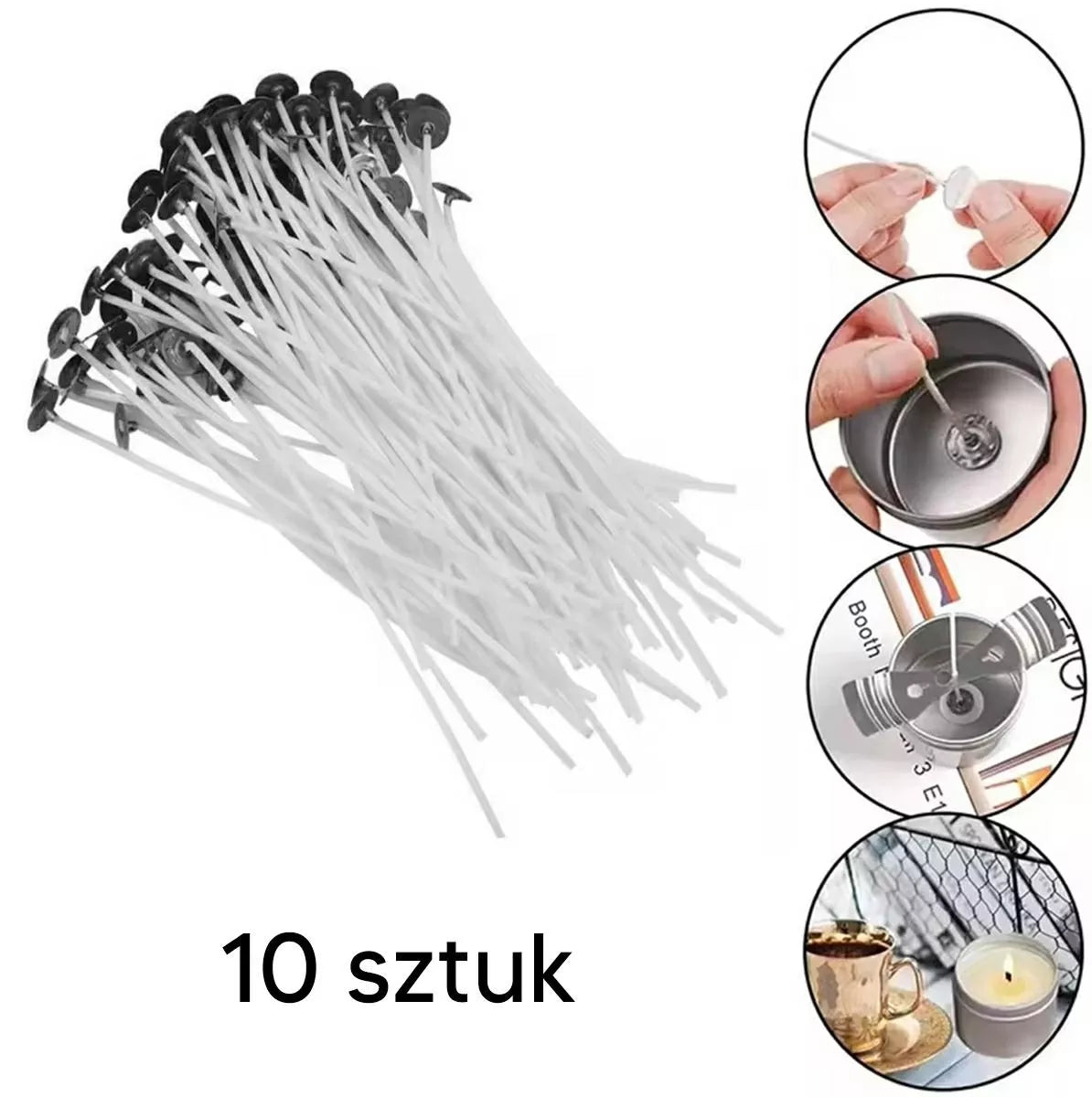 Žvakių dagčių rinkinys 10vnt.